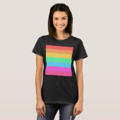 Farbstreifen für Pastell-Regenbogen T-Shirt (Vorne ganz)