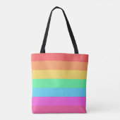 Farbstreifen für Pastell-Regenbogen Tasche (Rückseite)