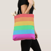 Farbstreifen für Pastell-Regenbogen Tasche (Von Nahem)