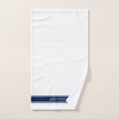 Farbstreifen für Personalisierte Bezeichnung Badhandtuch Set (Handtuch)