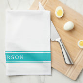 Farbstreifen für Personalisierte Bezeichnung Geschirrtuch (Viertel Falte)