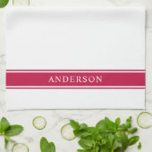 Farbstreifen für Personalisierte Bezeichnung Geschirrtuch (Gefaltet)