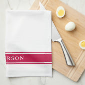 Farbstreifen für Personalisierte Bezeichnung Geschirrtuch (Viertel Falte)