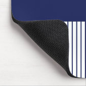 Farbstreifen für Pop - Blau und Weiß Mousepad (Ecke)