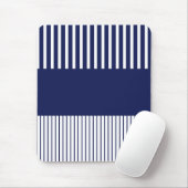 Farbstreifen für Pop - Blau und Weiß Mousepad (Mit Mouse)