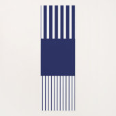 Farbstreifen für Pop - Blau und Weiß Yogamatte (Rückseite)