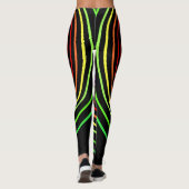 Farbstreifen für Schwarze Leggings (Rückseite)