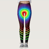 Farbstreifen für Schwarze Leggings (Vorderseite)