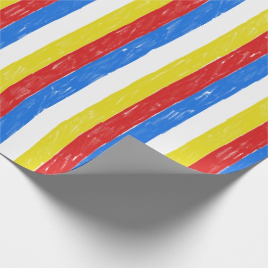 Farbstreifen Geschenkpapier (Ecke)