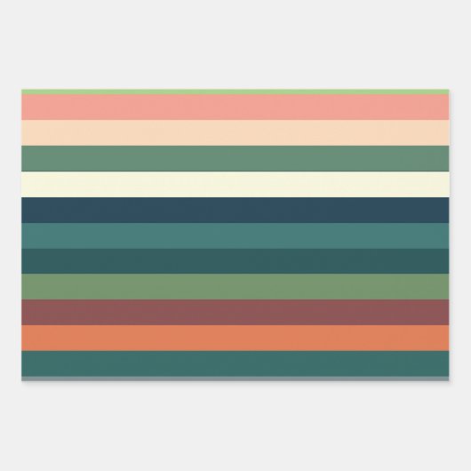 Farbstreifen Geschenkpapier Set (Vorderseite 2)