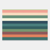 Farbstreifen Geschenkpapier Set (Vorderseite)