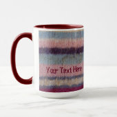 Farbstreifen, handgestrickte Muster, codiert Tasse (Links)