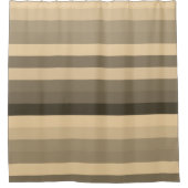 Farbstreifen in bunten Pastellfarben in Sepia Duschvorhang (Vorderseite)