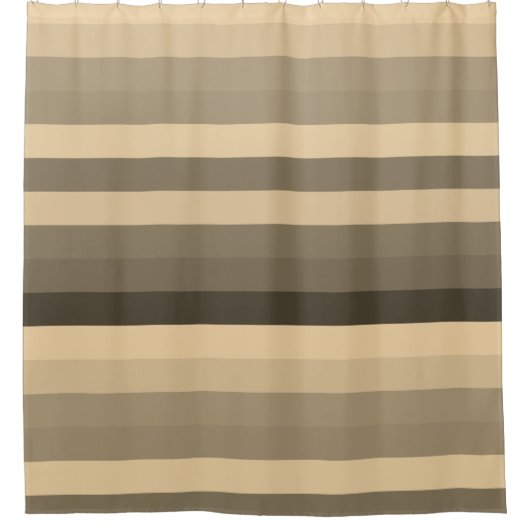 Farbstreifen in bunten Pastellfarben in Sepia Duschvorhang (Vorderseite)