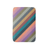 Farbstreifen in farbiger Pastellmatte Badematte (Vorderseite Vertikal)