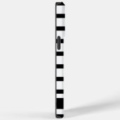 Farbstreifen in Weiß und Schwarz Case-Mate iPhone Hülle (Rückseite / Rechts)