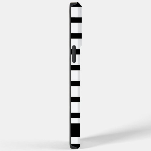Farbstreifen in Weiß und Schwarz Case-Mate iPhone Hülle (Rückseite / Rechts)