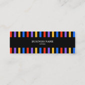 Farbstreifen Mini Visitenkarte (Rückseite)