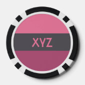 Farbstreifen mit kundenspezifischen Poker-Chips Pokerchips (Rückseite)