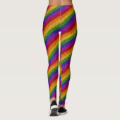 Farbstreifen mit LGBT-Stolz-Rainbow-Strips für das Leggings (Rückseite)