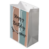 Farbstreifen Mittlere Geschenktüte (Rückseite Schrägansicht)
