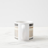 Farbstreifen neutrale Farben Espressotasse (Rückseite)