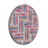 Farbstreifen Pinselstriche Muster Dartscheibe (Vorderseite Links)