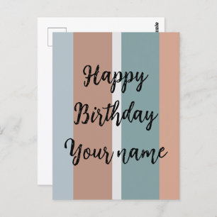 Farbstreifen Postkarte