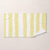 Farbstreifen Rosa Gelb Weiß Badhandtuch Set (Handtuch)