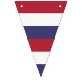 Farbstreifen - Rotes Blau Wimpelkette (Dritte Fahne)