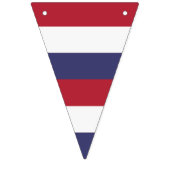 Farbstreifen - Rotes Blau Wimpelkette (Zweite Fahne)