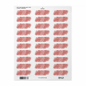 Farbstreifen Rotes Orange Rücksendezeichen (Vorne)