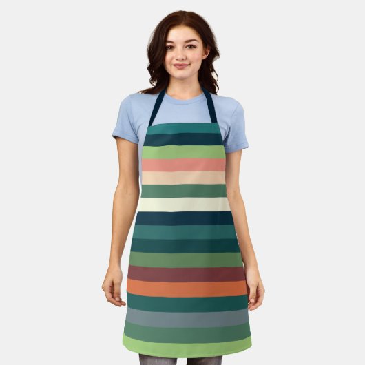 Farbstreifen Schürze (Getragen)