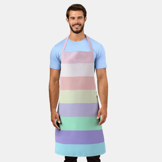 Farbstreifen Schürze (Getragen)