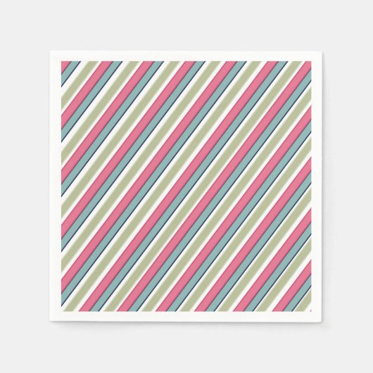 Farbstreifen Serviette (Vorderseite)