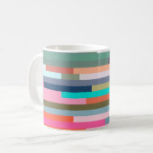 Farbstreifen-Tasse Kaffeetasse (Vorderseite Links)