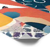 Farbstreifen Überdruckplakat Poster (Ecke)