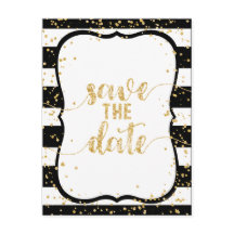 Farbstreifen und Gold-Hochzeiten speichern das Dat