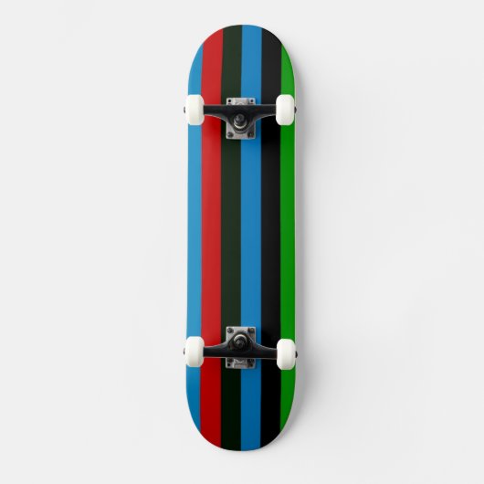 Farbstreifenmuster 6 skateboard (Vorderseite)