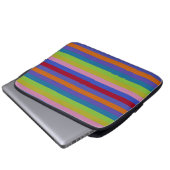 Farbstreifenmuster 7 laptopschutzhülle (Vorne Knopf)