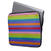 Farbstreifenmuster 7 laptopschutzhülle (Vorderseite Links)
