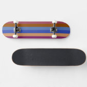 Farbstreifenmuster 8 skateboard (Horizontal)