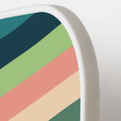 Farbstreifenmuster Personalisiert Pickleball Schläger (Linke Seite)