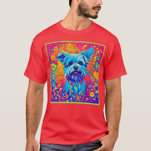Farbstrich: Maltesische Welpenmalerei T-Shirt