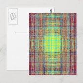 Farbstring Cube Postkarte (Vorne/Hinten)