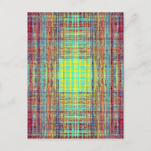 Farbstring Cube Postkarte