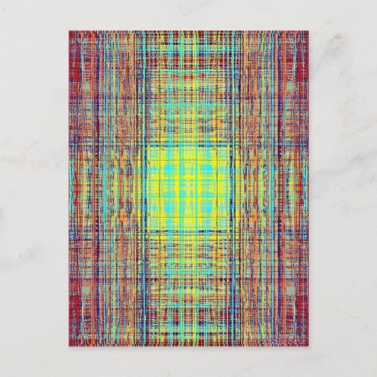 Farbstring Cube Postkarte (Vorderseite)