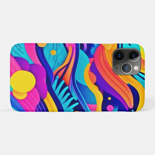 Farbströme: Ein dynamischer Fluss lebendiger Farbe Case-Mate iPhone Hülle (Rückseite (Horizontal))