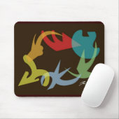 Farbstrudel stellt Mausunterlage dar Mousepad (Mit Mouse)