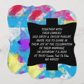 Farbstruktur Einladung (Vorne/Hinten)